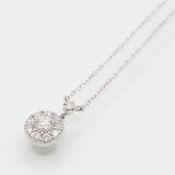 ヴァンドーム　PT950/850 ダイアイリペンダントネックレス 0.088ct 0.10ct 2.30g