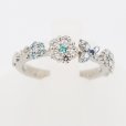 セイレーン アズーロ　PT900 トルマリンサファイアダイアイリリング 0.10ct 0.01ct 0.25ct 5.30g 