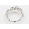 セイレーン アズーロ　PT900 トルマリンサファイアダイアイリリング 0.10ct 0.01ct 0.25ct 5.30g 　内側