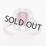 画像: PT900 ルビーダイアイリリング 1.17ct 1.023ct 7.80g