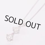 画像: K18WG ダイアイリペンダントネックレス 1.005ct 3.20g