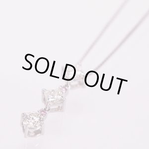 画像: K18WG ダイアイリペンダントネックレス 1.005ct 3.20g