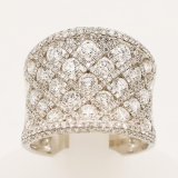 画像: K18WG ダイアイリリング 3.07ct 9.70g