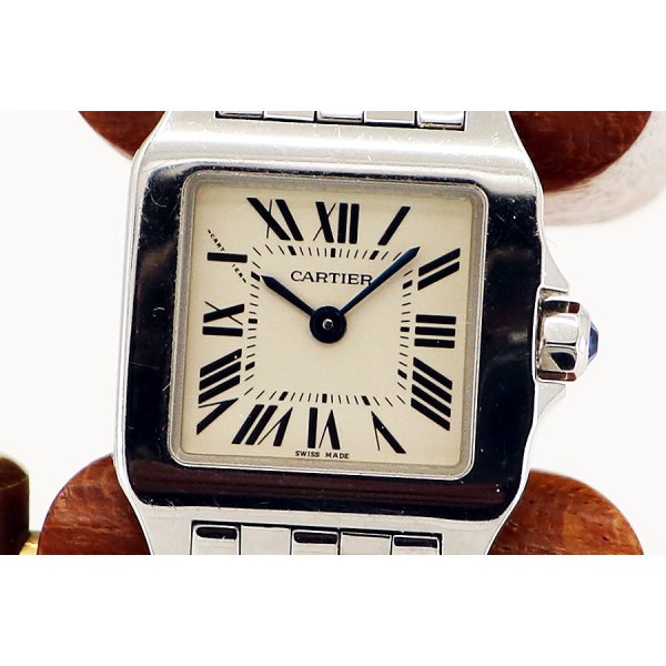 カルティエ サントスドゥモワゼル ２６９８ 白文字盤 メンズ 中古腕時計 「マルニシ質店」