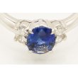 PT900 サファイアダイアイリリング 1.26ct 0.21ct 5.30g　拡大