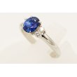 PT900 サファイアダイアイリリング 1.26ct 0.21ct 5.30g　サイド