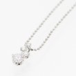 星の砂　PT850/900 ダイアイリペンダントネックレス 0.26ct 2.90g