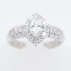 画像: PT900 ダイアイリリング 0.577ct 0.87ct 7.60g