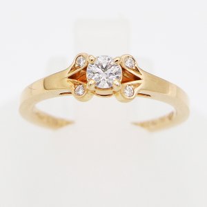 画像: カルティエ　750PG バレリーナ ダイアイリリング 0.19ct 2.90g