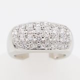 画像: タサキ　PT900 ダイアイリリング 0.72ct 11.50g