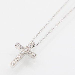 画像: スタージュエリー　K18WG ダイアイリペンダントネックレス 0.11ct 2.80g