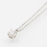 画像: ティファニー　PT950 ソリティア　ダイアイリペンダントネックレス 0.33ct 2.60g