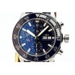 ＩＷＣ　アクアタイマー　クロノグラフ　ＩＷ３７６７１１　紺文字盤　表面