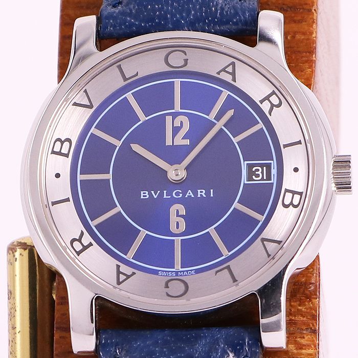 ブルガリ ソロテンポ ST35S 白文字盤・黒針 電池交換済み - 腕時計 ...