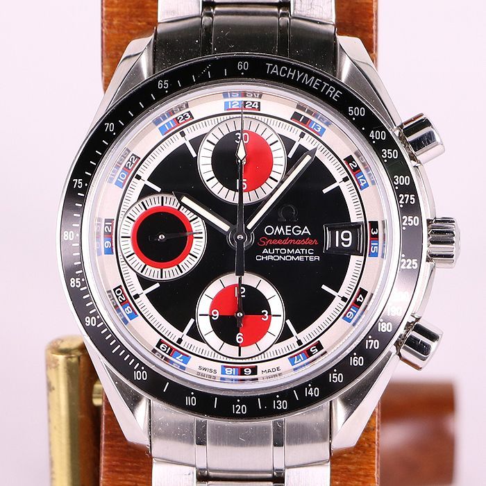 オメガ スピードマスター デイト 3210-52 2008年・箱・保証書付 メンズ腕時計