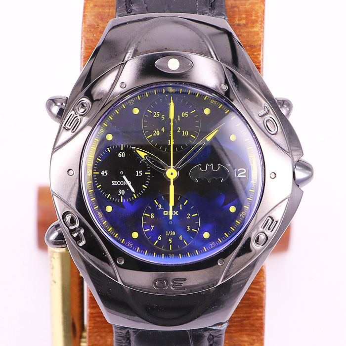 ＧＳＸ GSX901 BAT クロノグラフ バットマンモデル メンズUSED時計