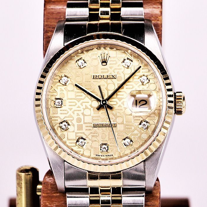 ロレックス デイトジャスト 16233G 文字盤 - 腕時計(アナログ)